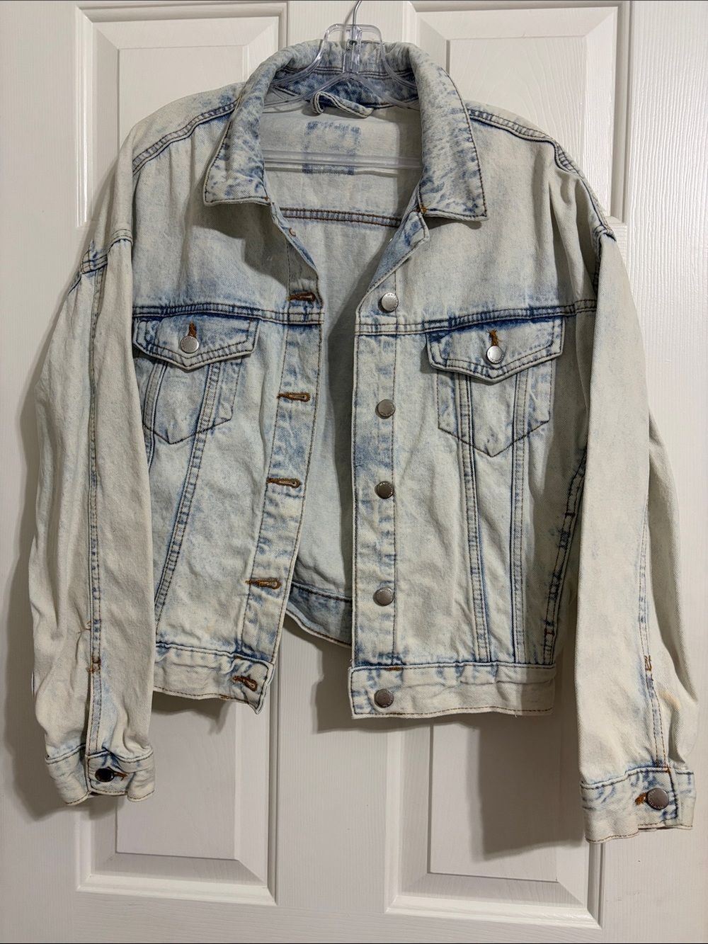 Denim Co. Acid Wash Trucker Jean Jacket 80s/90s Grunge Style